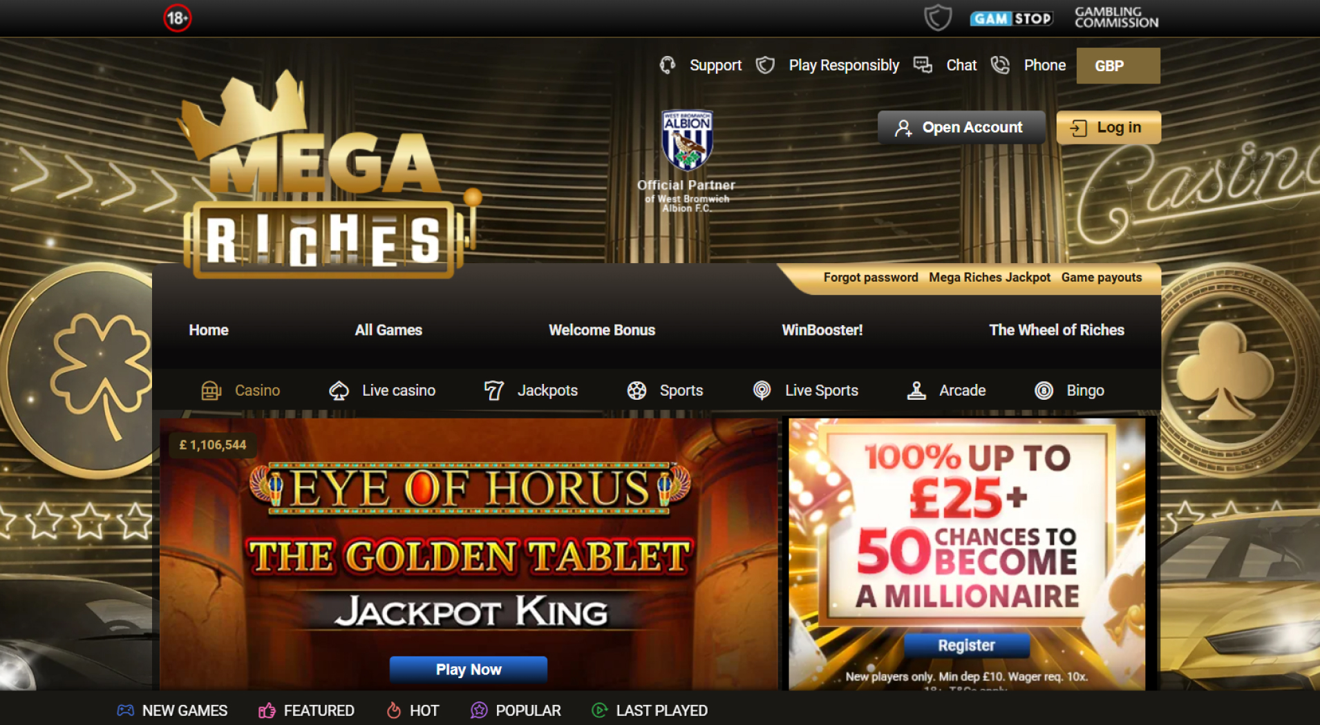 Mega Riches Casino screenshot 1