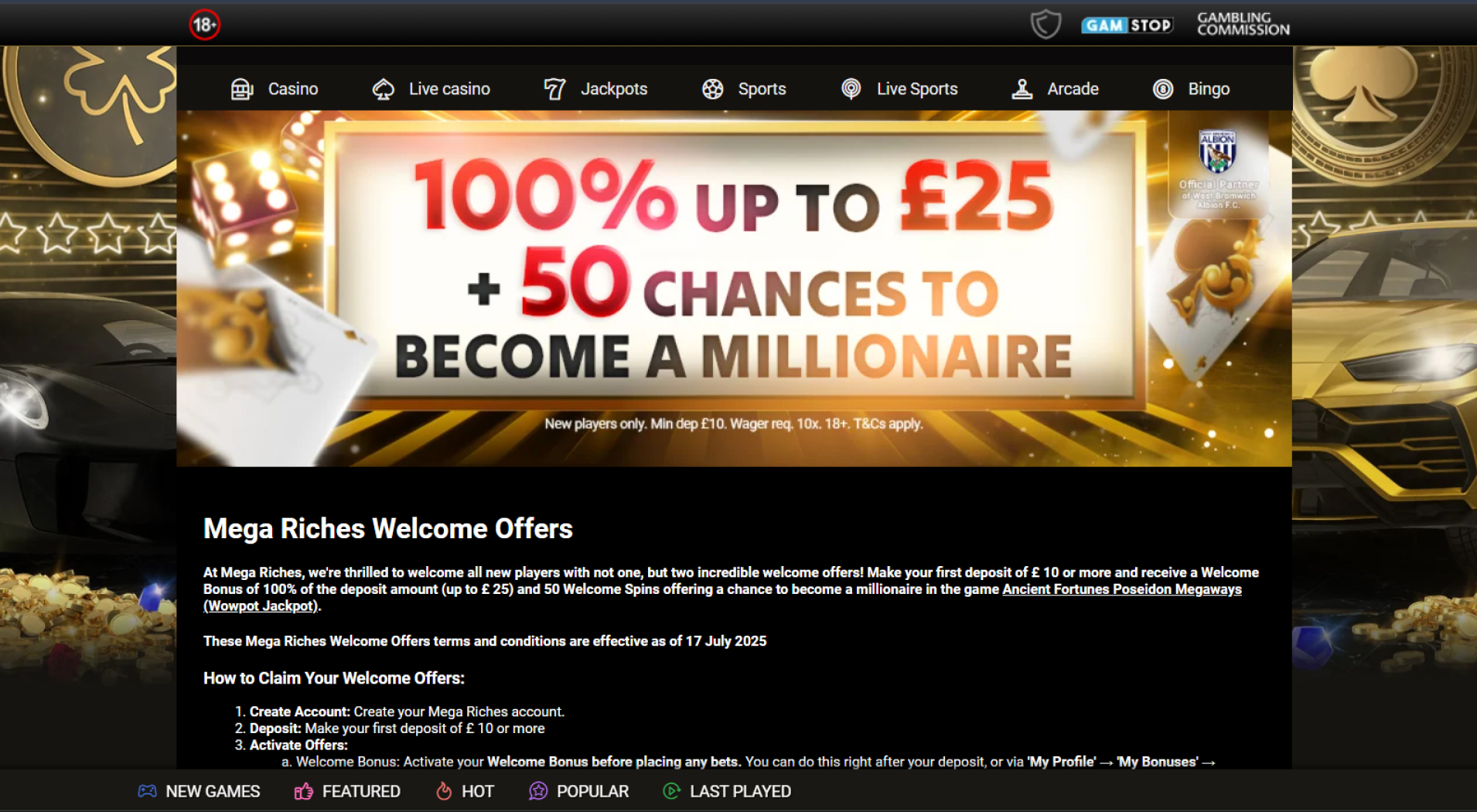 Mega Riches Casino screenshot 5