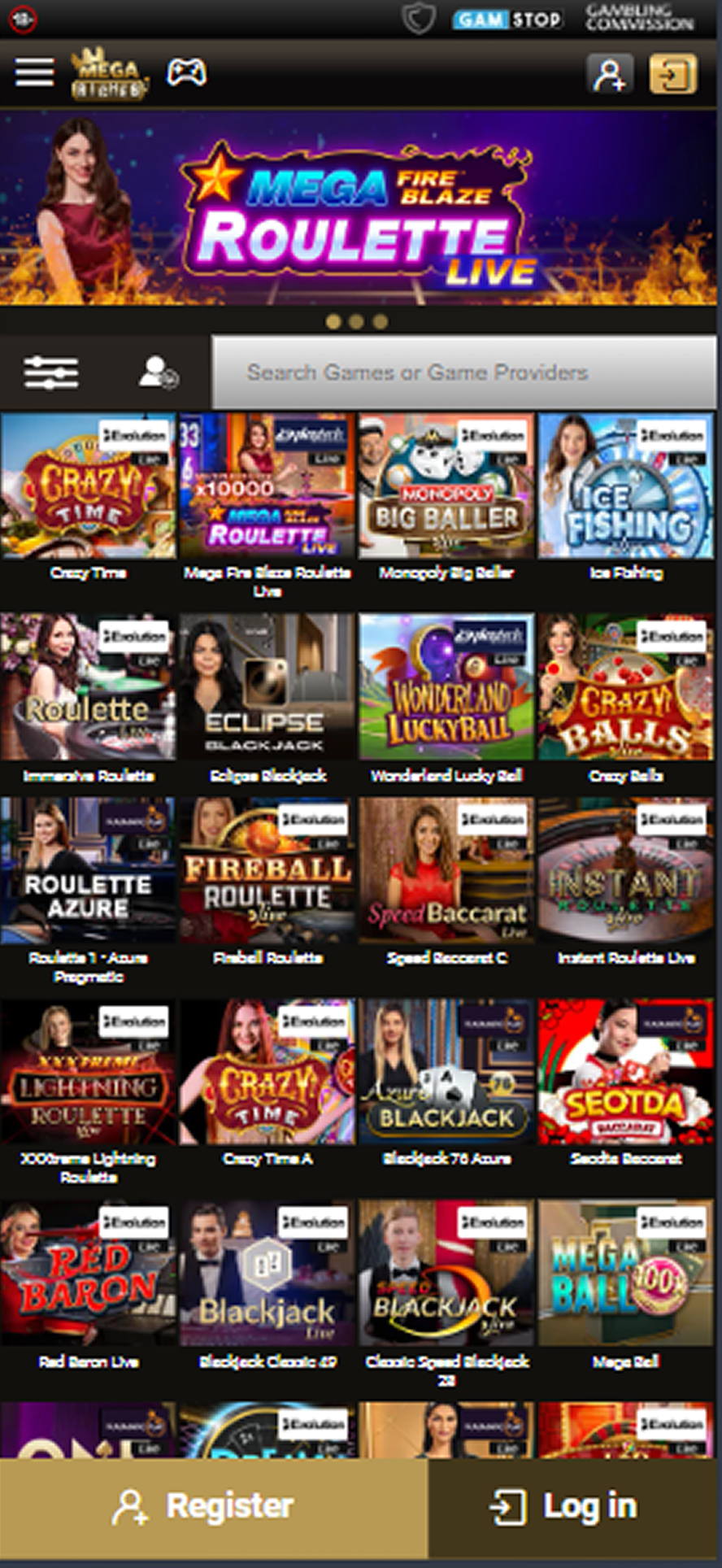 Mega Riches Casino mobile home