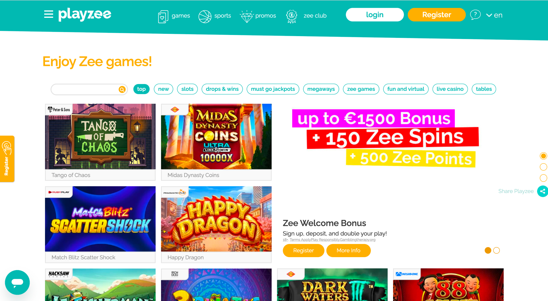 Playzee Casino screenshot 5