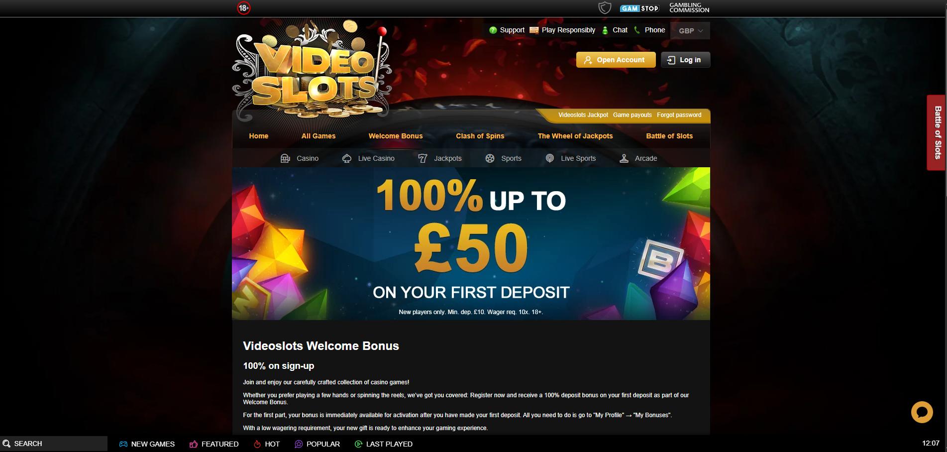 Videoslots Casino