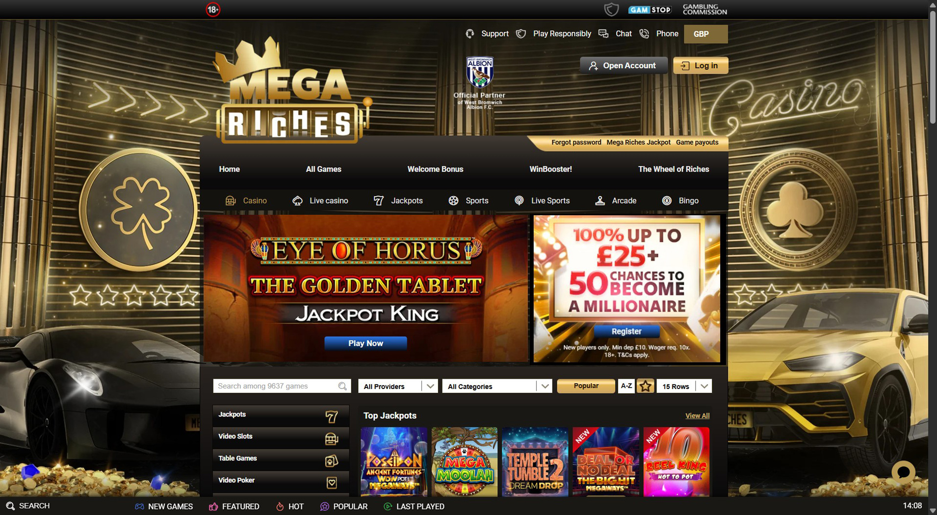 7. Mega Riches Casino - Balanced Neteller Casino Offer
