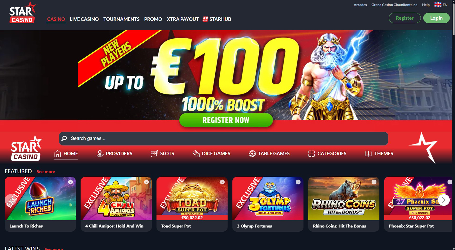 1. Star Casino - Best Neteller Casino Pick